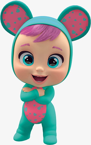Cry Babies Magic Tears 3D Cartoon Character in Teal Mouse Costume HD phone wallpaper