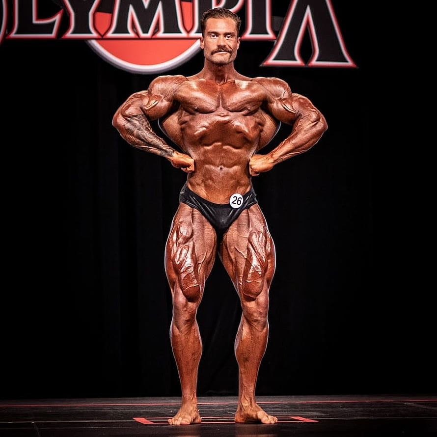 Chris Bumstead Bodybuilder Olympia Stage Pose HD phone wallpaper