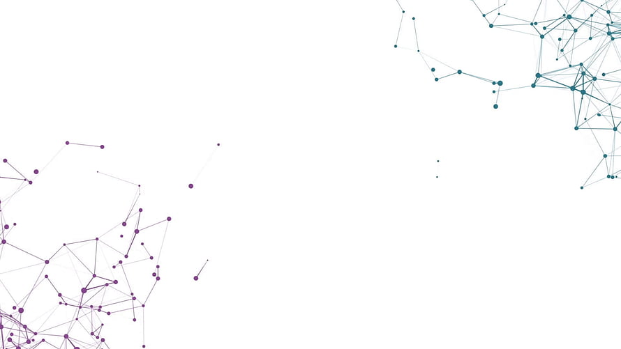 Abstract Geometric Network Pattern With Purple and Teal Nodes on White Background HD wallpaper