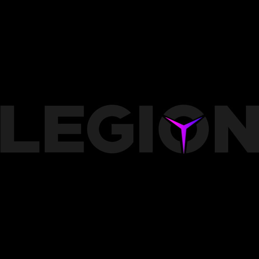 Lenovo Legion RGB Logo on Black Background with Purple Accent HD phone wallpaper