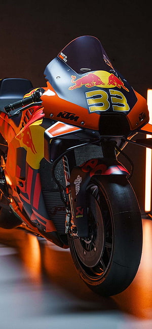 KTM RC16 Red Bull Racing MotoGP Motorcycle with Number 33 Livery HD phone wallpaper