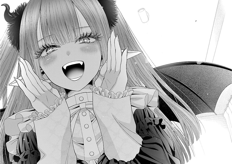 Marin Kitagawa Anime Character Black and White Manga Illustration HD wallpaper