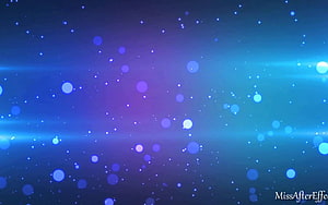 Vibrant Blue and Purple Bokeh Light Particles on a Dark Gradient Background HD wallpaper