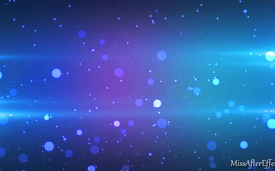 Vibrant Blue and Purple Bokeh Light Particles on a Dark Gradient Background HD wallpaper