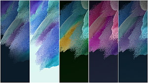Samsung Galaxy S21 FE 5G Abstract Colorful Powder Art Wallpaper Set HD wallpaper