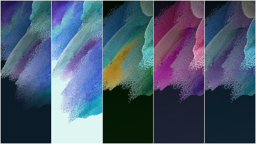 Samsung Galaxy S21 FE 5G Abstract Colorful Powder Art Wallpaper Set HD wallpaper