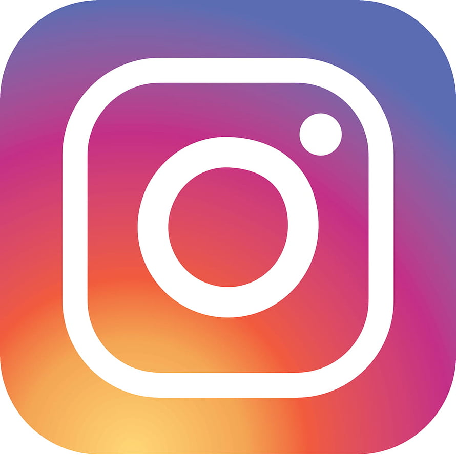 Instagram App Icon with Vibrant Gradient Background and White Camera Outline HD wallpaper