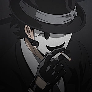 Mr. Sniper Anime Character Wearing Mask and Hat While Smoking a Cigarette HD phone wallpaper