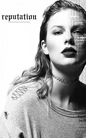 Taylor Swift Reputation Album Cover Black and White Portrait HD phone wallpaper