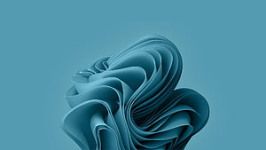 Windows 11 Default Blue Abstract 3D Ribbon Wallpaper HD wallpaper