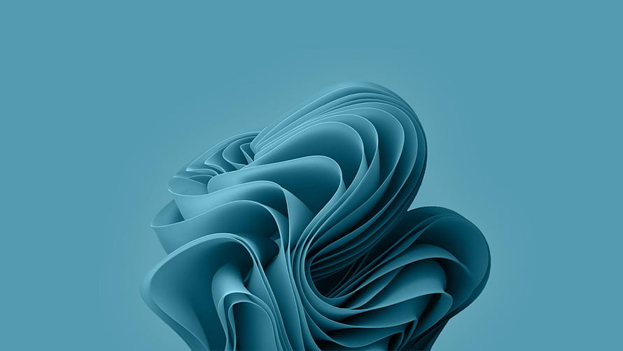 Windows 11 Default Blue Abstract 3D Ribbon Wallpaper HD wallpaper