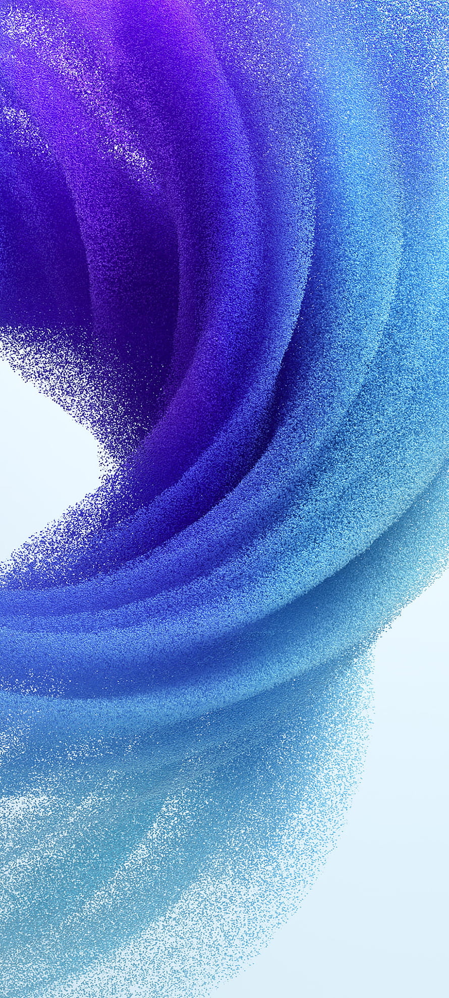 Abstract Flowing Gradient Waves in Purple and Blue with Grainy Texture on White Background HD phone wallpaper