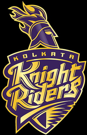 Kolkata Knight Riders IPL Team Logo with Knight Helmet and Purple Gold Crest Design HD phone wallpaper
