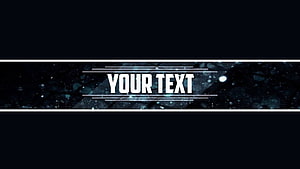 Dark Abstract YouTube Banner Template with Glowing Particles and Text Overlay HD wallpaper