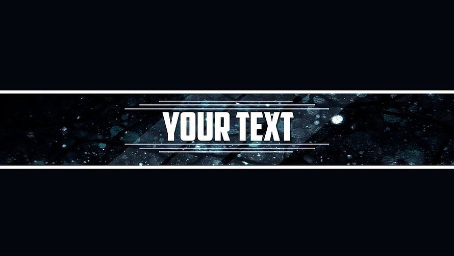 Dark Abstract YouTube Banner Template with Glowing Particles and Text Overlay HD wallpaper