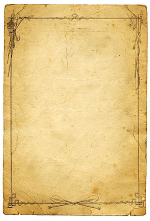 Aged Parchment Scroll Template with Viking Style Border and Decorative Frame HD phone wallpaper