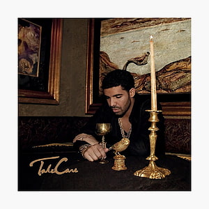 Drake Take Care Album Cover Artwork with Candle and Gold Bird HD phone wallpaper