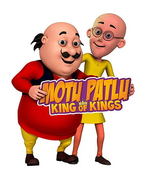 Motu Patlu King of Kings 3D Animated Characters Promotional Poster HD phone wallpaper