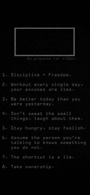 Jocko Willink Discipline Rules and Motivation on Dark Metal Background HD phone wallpaper