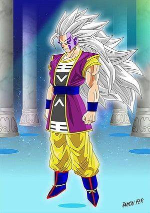 Goku Omni King of Saiyans Anime Character Illustration HD phone wallpaper