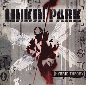 Linkin Park Hybrid Theory Album Artwork with Angelic Figure and Grunge Texture HD wallpaper