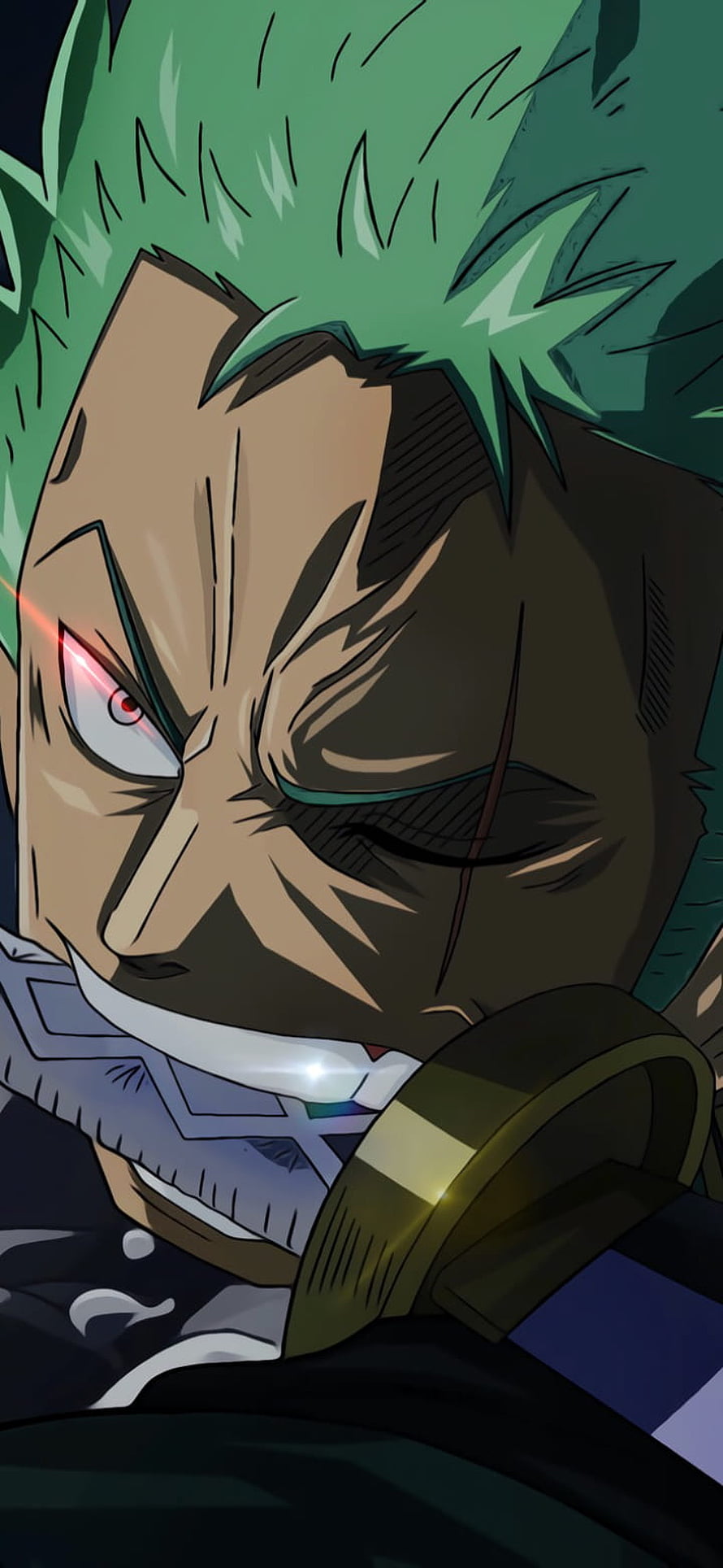 Zoro Roronoa Close-Up Portrait From One Piece Anime Series HD phone wallpaper