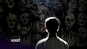 Asur: Welcome to Your Dark Side Horror Scene with Silhouette and Ghostly Faces HD wallpaper
