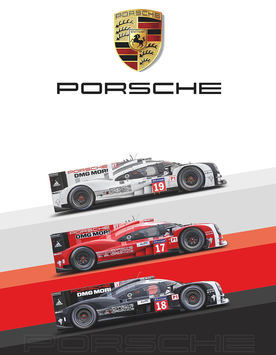 Porsche 919 Hybrid WEC Le Mans Racing Cars Livery Showcase HD phone wallpaper