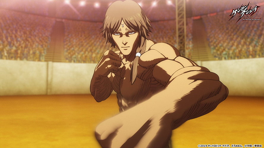 Gaolang in Fighting Stance from Kengan Ashura Anime HD wallpaper