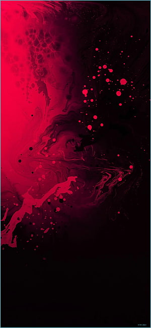 Crimson Ink Marbling Abstract Art with Dark Background and Vibrant Red Splatter HD phone wallpaper