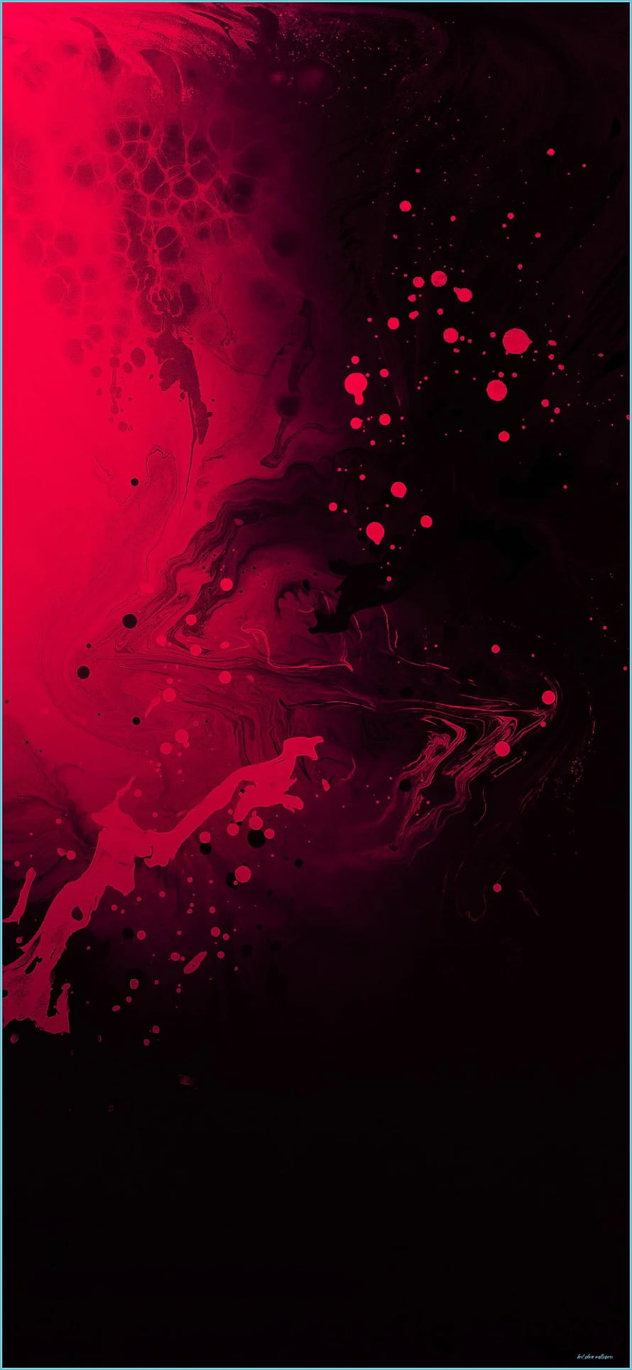 Crimson Ink Marbling Abstract Art with Dark Background and Vibrant Red Splatter HD phone wallpaper