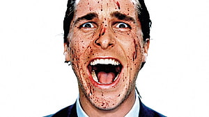 Patrick Bateman Scream Portrait from American Psycho Movie, American Psycho, patrick bateman HD wallpaper