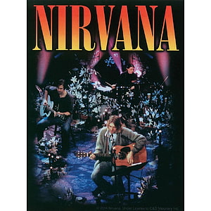 Nirvana Acoustic Live Performance with Lilies and Stage Lighting HD phone wallpaper