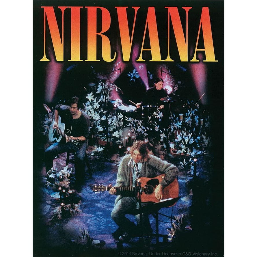 Nirvana Acoustic Live Performance with Lilies and Stage Lighting HD phone wallpaper