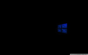 Minimalist Windows 10 Logo on Black Background HD wallpaper