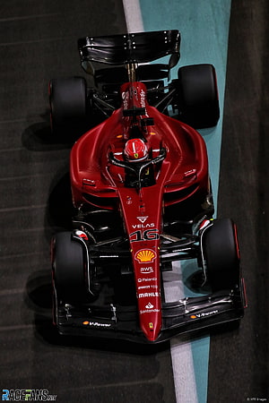 Charles Leclerc Ferrari F1 Car Number 16 On Track HD phone wallpaper