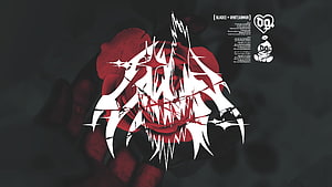 Bladee Whitearmor Album Artwork with Red Rose and Gothic Typography HD wallpaper