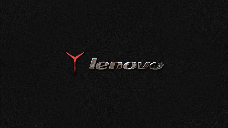Lenovo ThinkPad Logo on Black Leather Texture Background HD wallpaper