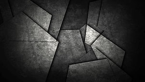 Dark Abstract Geometric Granite Texture with Angular Overlapping Shapes HD wallpaper