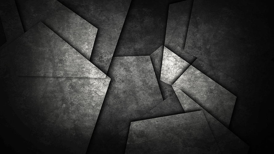 Dark Abstract Geometric Granite Texture with Angular Overlapping Shapes HD wallpaper