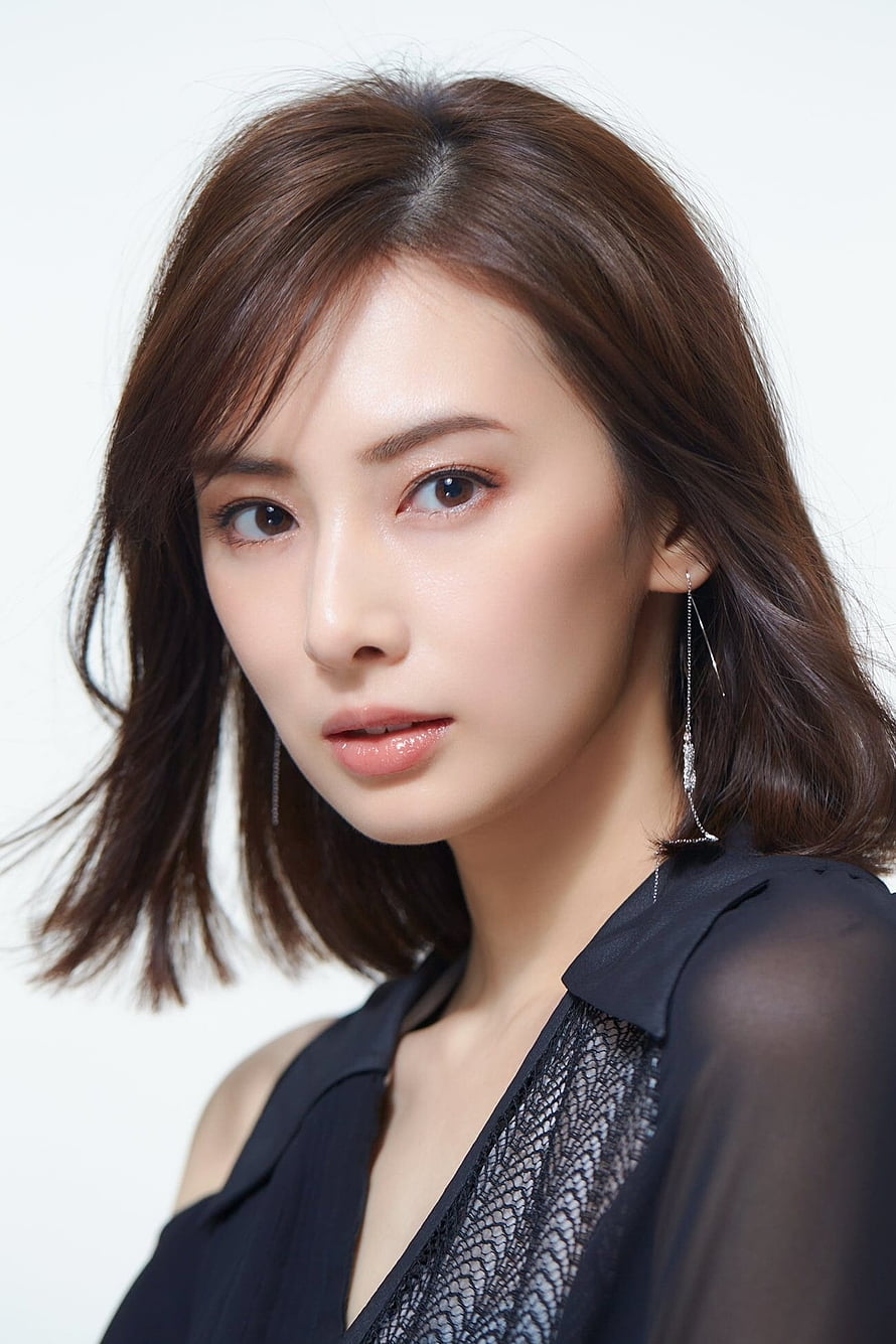 Keiko Kitagawa Studio Portrait in Black Lace Top with Elegant Dangling Earrings HD phone wallpaper