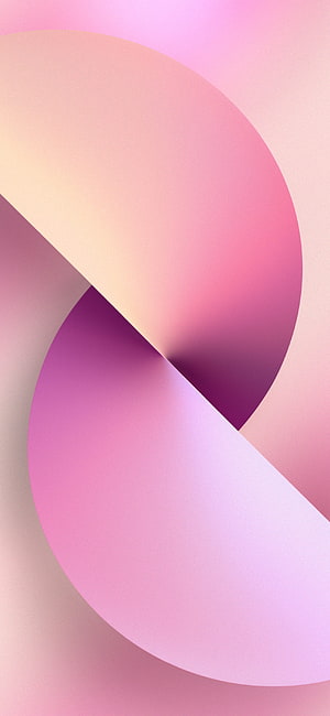 Soft Pastel Geometric Gradient with Overlapping Curves and Minimalist Abstract Design HD phone wallpaper