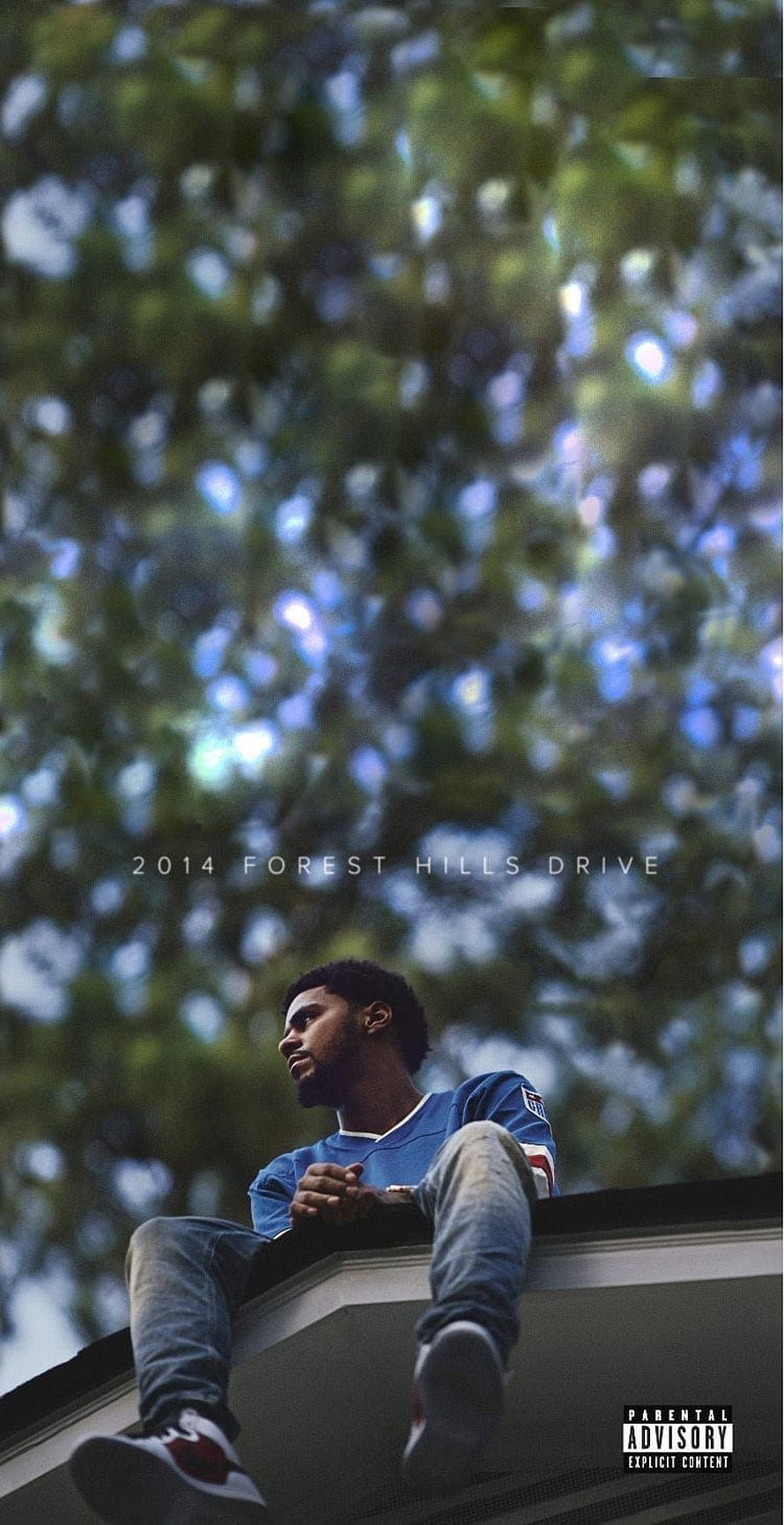 J. Cole 2014 Forest Hills Drive Album Cover Artwork HD phone wallpaper