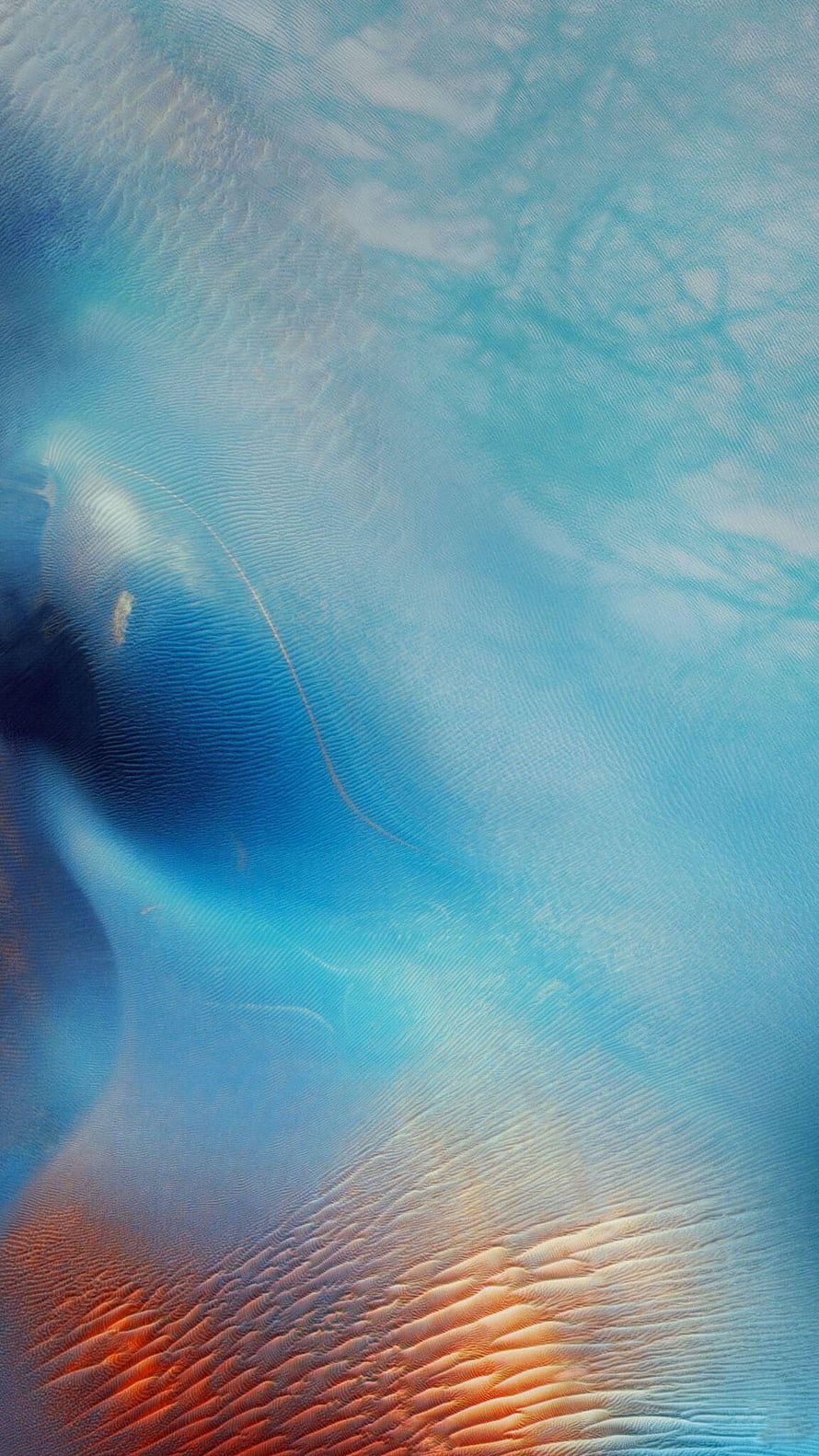iOS 10 Default Wallpaper with Blue and Orange Sand Dune Texture HD phone wallpaper