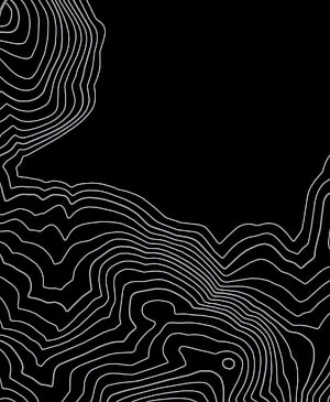 Minimalist Topographic Contour Lines on Black Background HD phone wallpaper