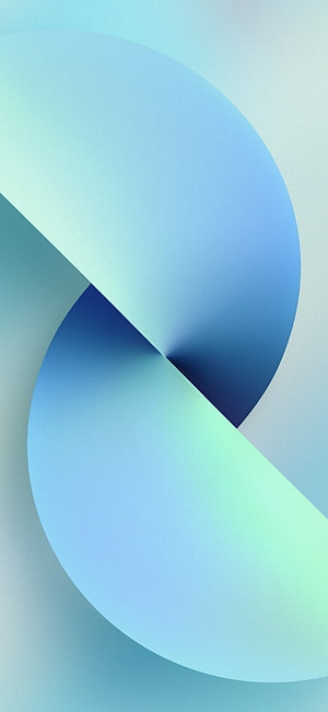 Minimalist Abstract Geometric Wallpaper in Soft Blue and Mint Gradient Tones HD phone wallpaper