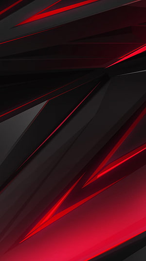 Sleek Black and Red Geometric Abstract Design with Sharp Angular Lines HD phone wallpaper