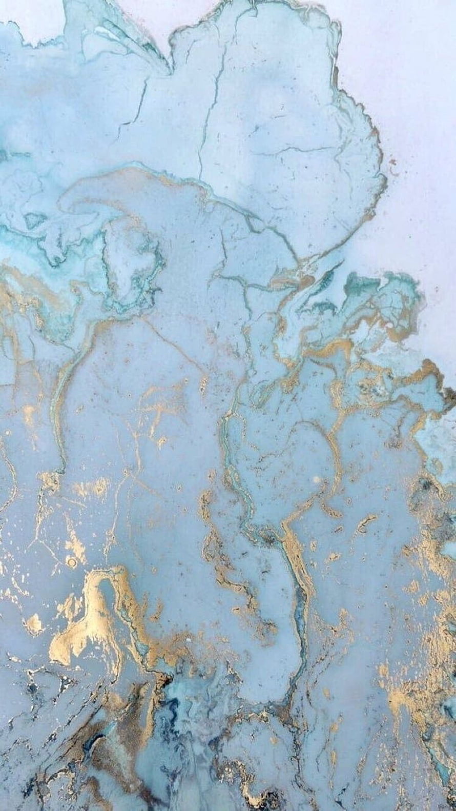 Elegant Blue and Gold Marble Texture with Fluid Veining and Abstract Artistic Flow HD phone wallpaper