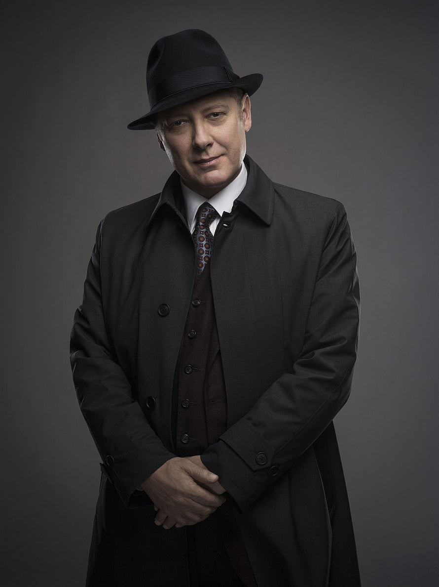 Raymond Reddington in a black fedora and trench coat from The Blacklist HD phone wallpaper