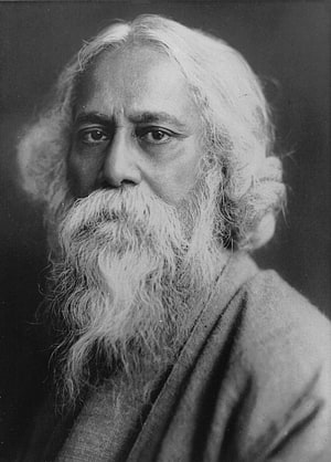 Rabindranath Tagore Vintage Black and White Portrait with Long White Beard HD phone wallpaper